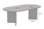 Nordure Mesa de café Sable White 119x40x60 cm Color Blanco